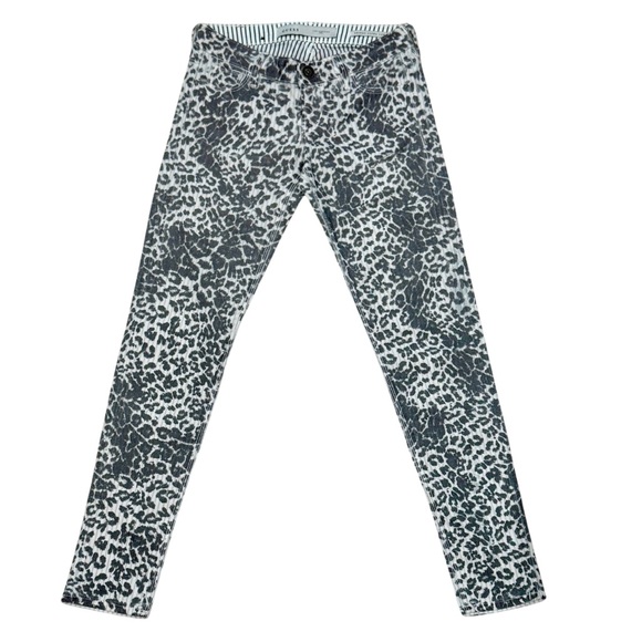 Guess Gray Animal Print “Skinny Ultra Low” Denim Jeans (size 25) - Picture 4 of 10